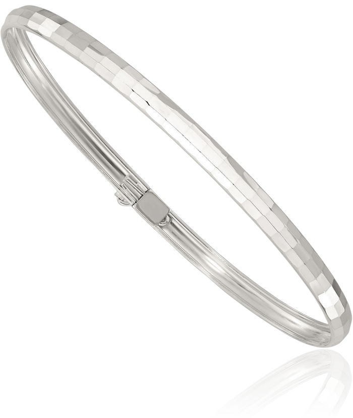 925 Sterling Silver Flexible Bangle Bracelet