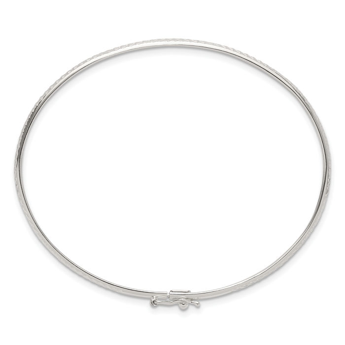 925 Sterling Silver Flexible Bangle Bracelet