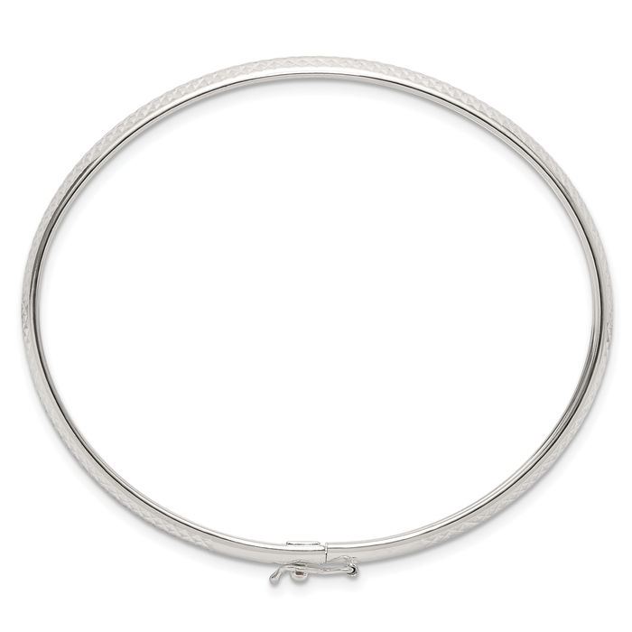 925 Sterling Silver Flexible Bangle Bracelet