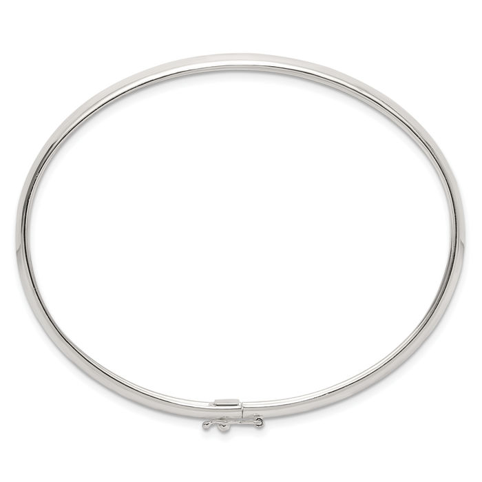 925 Sterling Silver Flexible Bangle Bracelet