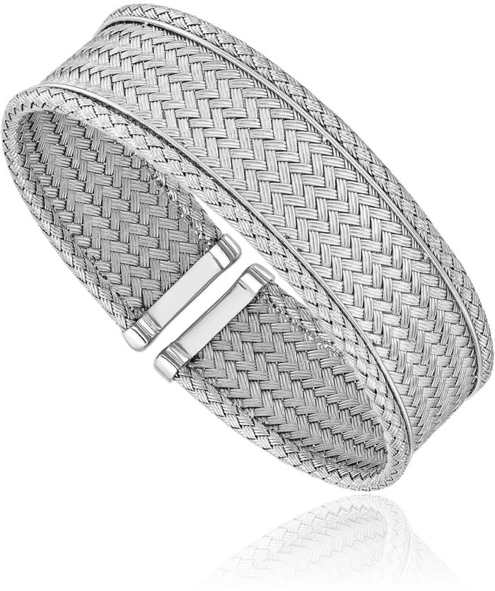 925 Sterling Silver Flexible Cuff Bracelet