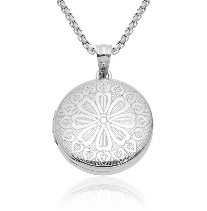 Sterling Silver Victorian Mirror Pendants Premium Stones Sterling Silver Victorian Mirror Pendants Premium Stones
