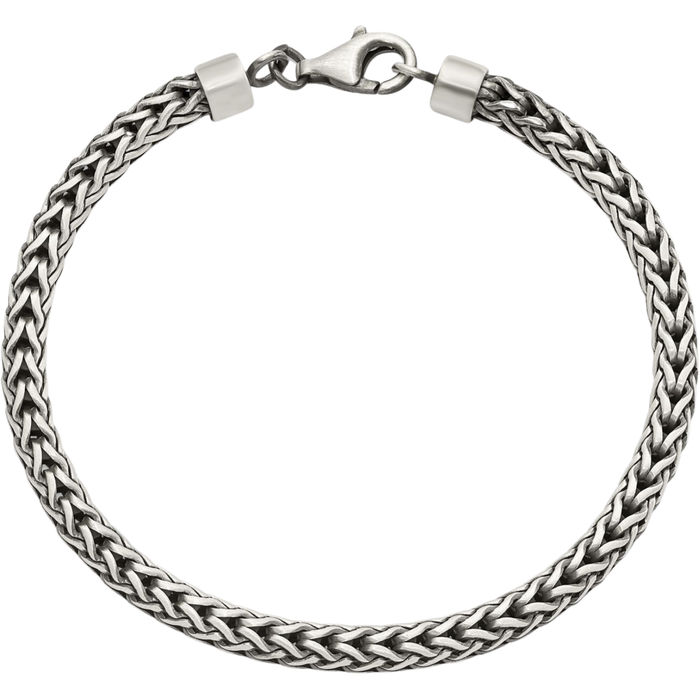 925 Sterling Silver Vintage Franco Link Chain Bracelet