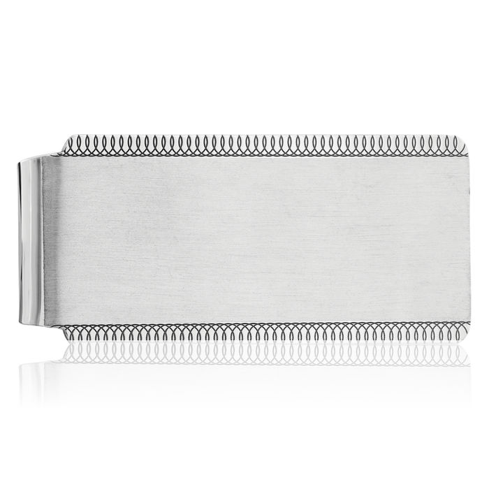 925 Sterling Silver Front Money Clip for Men