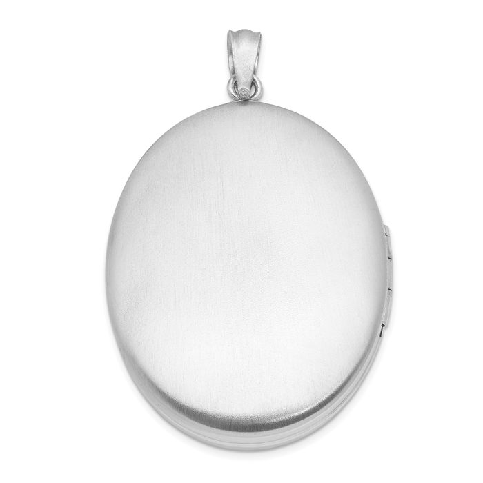 925 Sterling Silver Diamond Ash Holder Oval Personalized Photo Locket Cremation Necklace Memorial Charm Urn Pendant