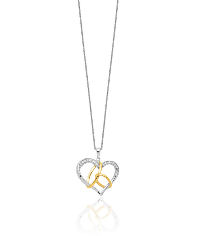 925 Sterling Silver Gold Plated Cubic Zirconia CZ to Have Hold Necklace Chain