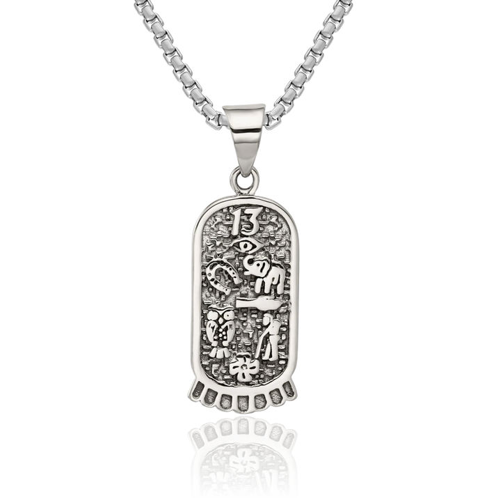 925 Sterling Silver Vintage Good Luck Icon Necklace Chain Pendant Charm