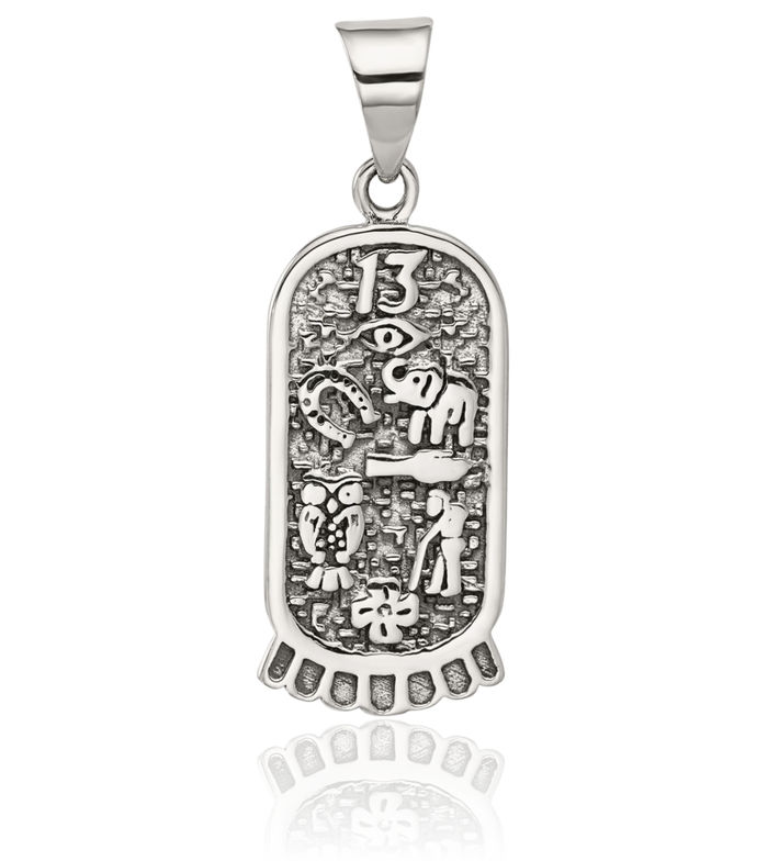 925 Sterling Silver Vintage Good Luck Icon Necklace Chain Pendant Charm