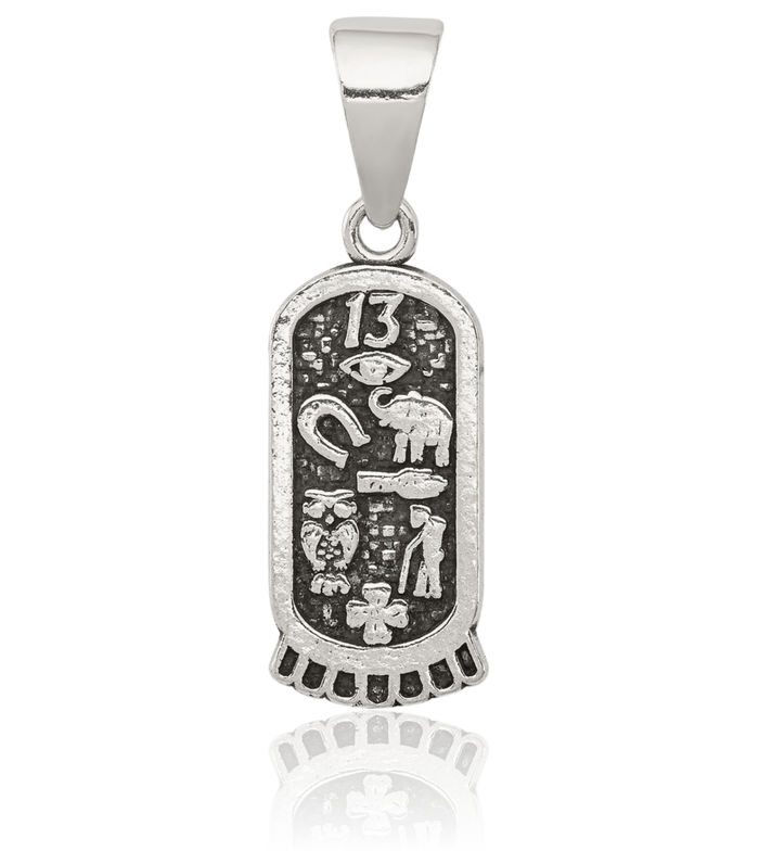 925 Sterling Silver Vintage Good Luck Icons Necklace Chain Pendant Charm