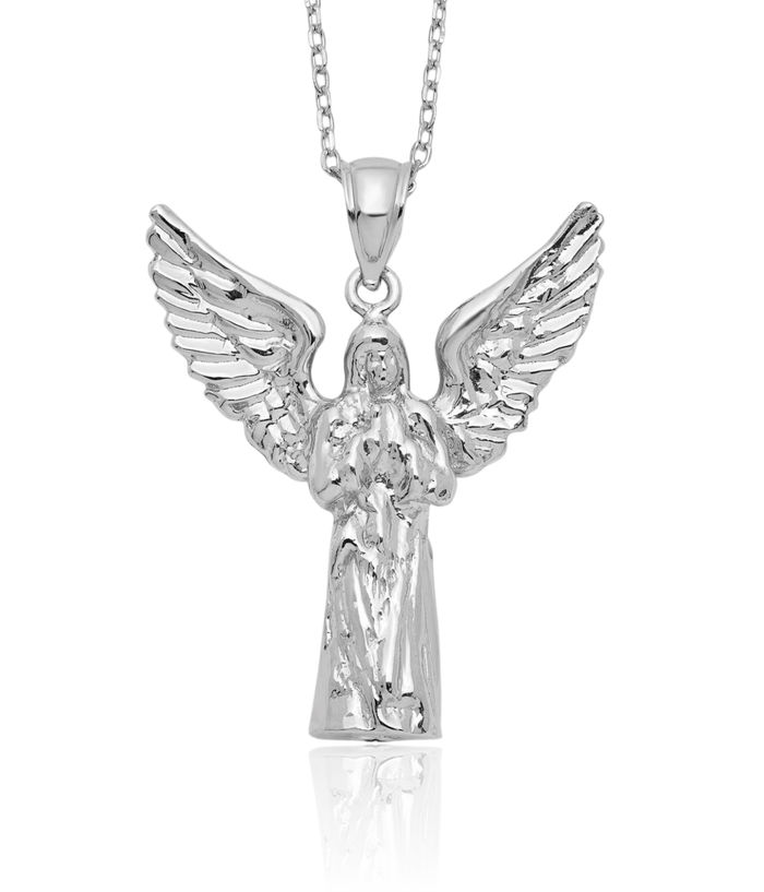 925 Sterling Silver Guardian Angel Wings Ash Holder Chain Urn Necklace for Ashes Cremation Jewelry