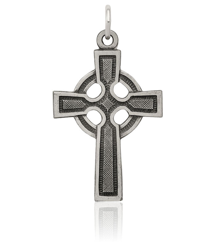 925 Sterling Silver Vintage Heart Irish Claddagh Celtic Iona Holy Cross Necklace Religious Chain Pendant Jesus Christ Charm Jewelry