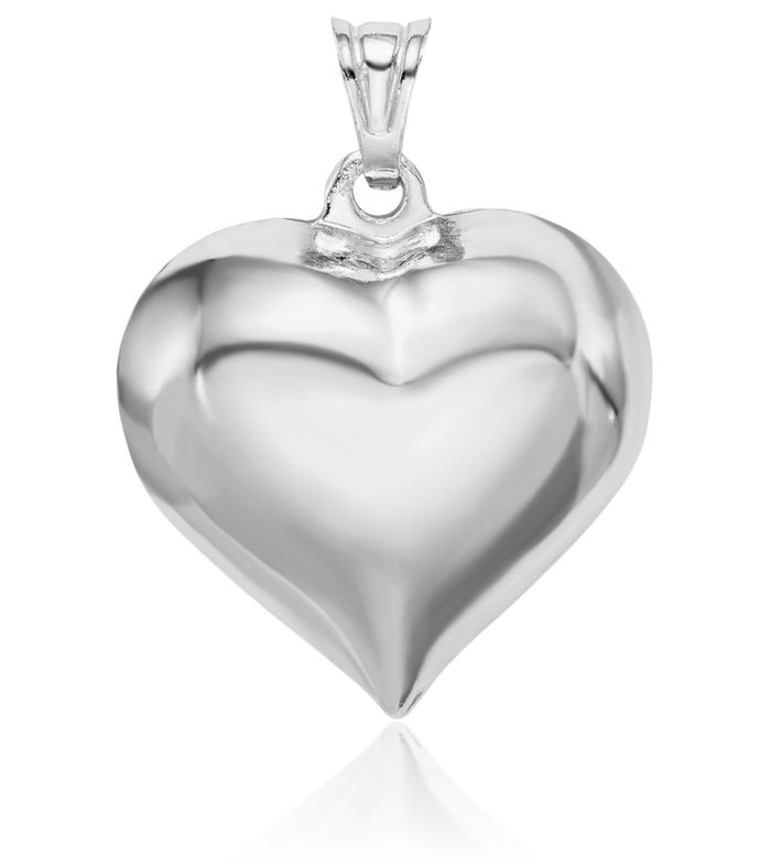 925 Sterling Silver Heart Necklace Love Pendant Charm