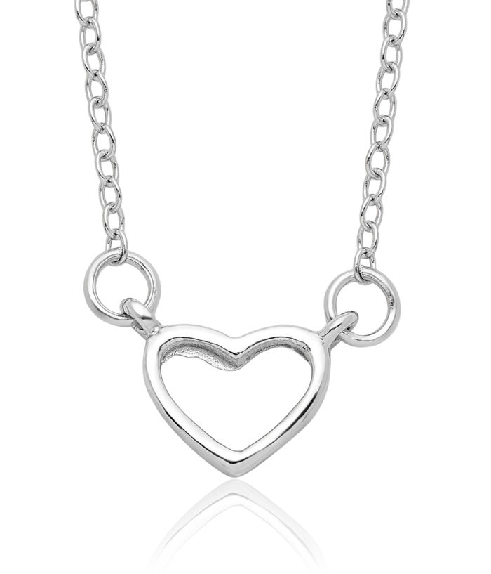 925 Sterling Silver Heart Necklace Love Pendant Friendship Charm Chain