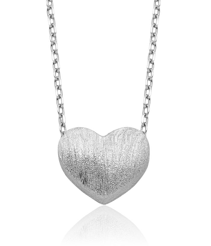 925 Sterling Silver Heart Necklace Love Pendant Friendship Charm Chain