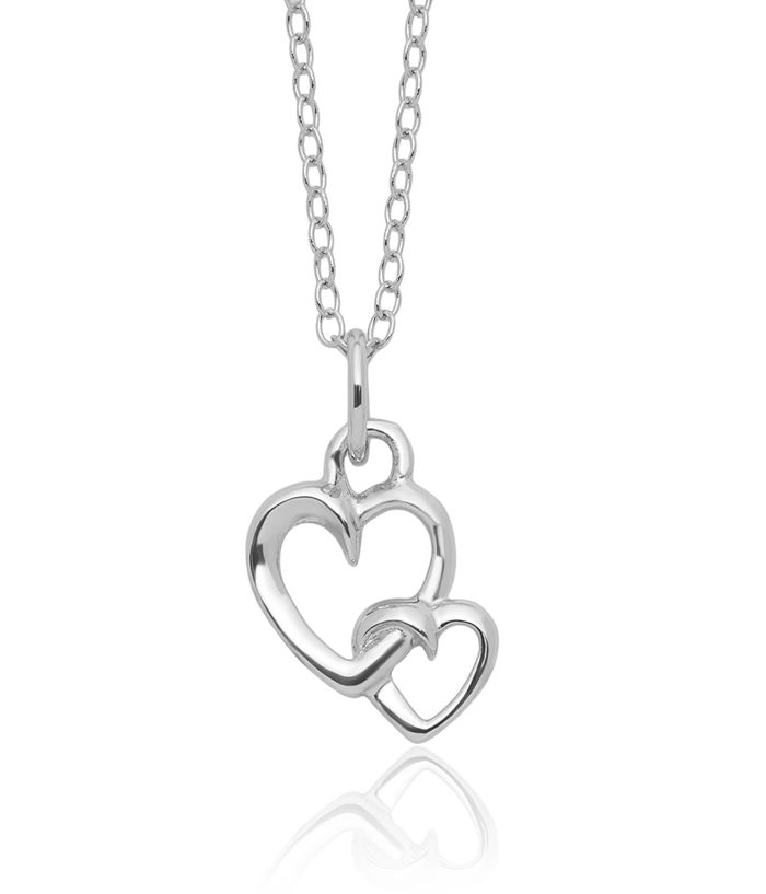 925 Sterling Silver Heart Necklace Love Pendant Friendship Charm Chain