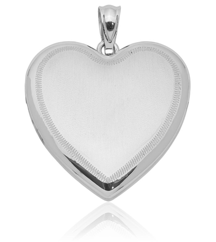 925 Sterling Silver Heart Personalized Photo Locket Necklace Picture Pendant Charm