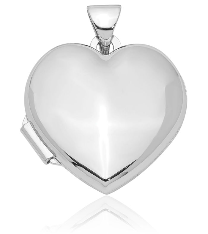 925 Sterling Silver Heart Personalized Photo Locket Necklace Picture Pendant Charm