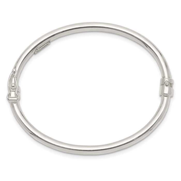 925 Sterling Silver 3mm Bangle Bracelet