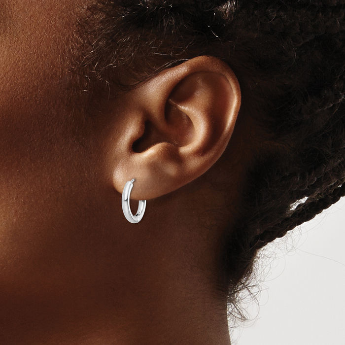 925 Sterling Silver Small Hoop Earrings
