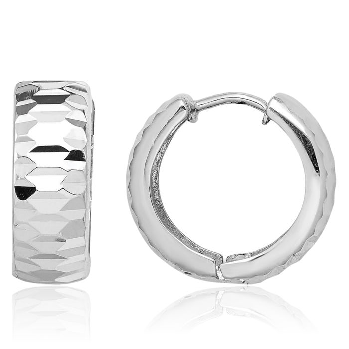 925 Sterling Silver Huggie Small Hoop Earrings