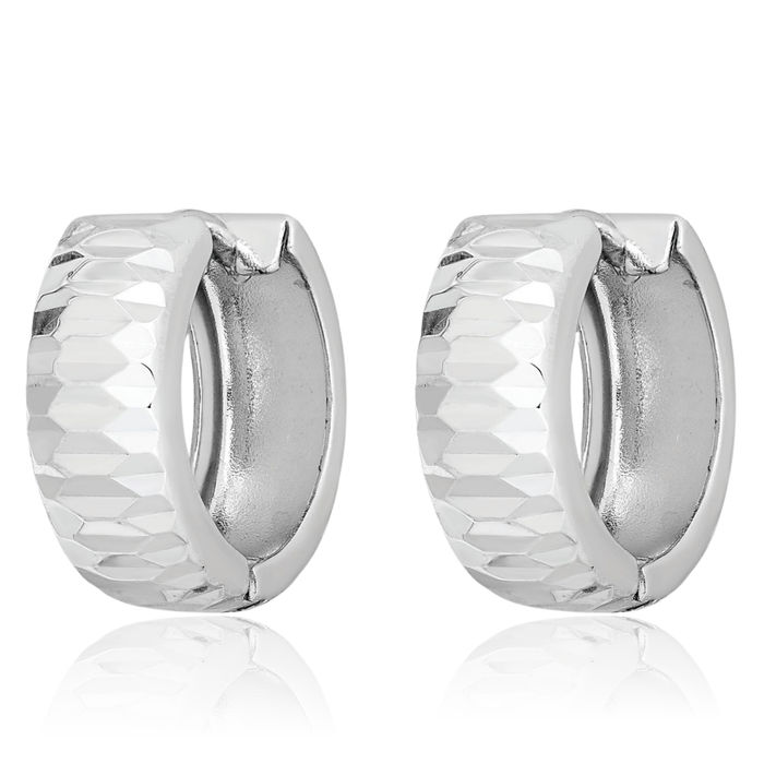 925 Sterling Silver Huggie Small Hoop Earrings