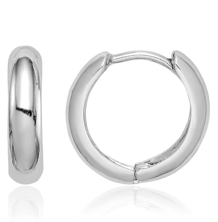 925 Sterling Silver Huggie Small Hoop Earrings