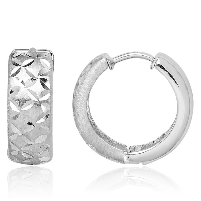 925 Sterling Silver Huggie Small Hoop Earrings