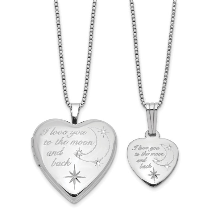 Love charms silver set of shops 4