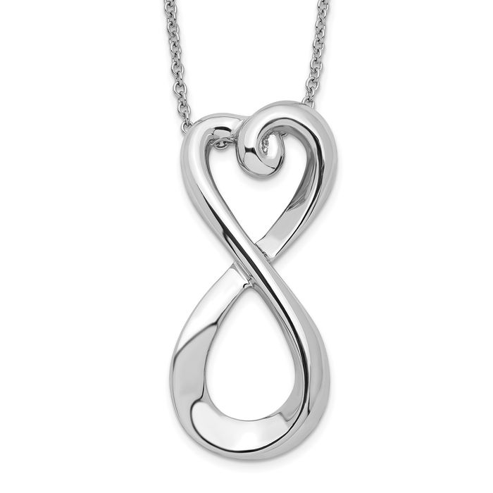 925 Sterling Silver Infinite Love Necklace Chain