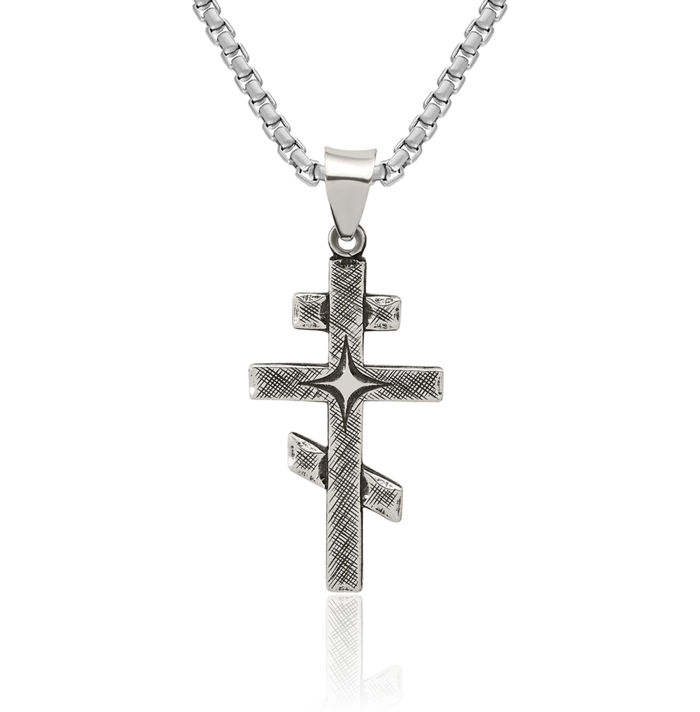 925 Sterling Silver Vintage Jerusalem Crusader Holy Cross Necklace Religious Chain Pendant Jesus Christ Charm