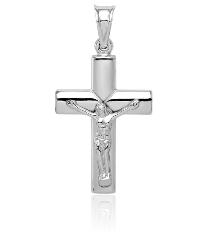 925 Sterling Silver Latin Mexican Lord Jesus Christ Crucifix Holy Cross Necklace Religious Chain Pendant Christian Charm