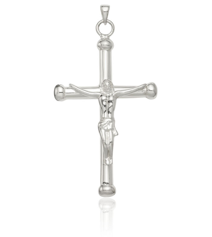 925 Sterling Silver Lord Jesus Christ Crucifix Holy Cross Necklace Religious Chain Pendant Charm