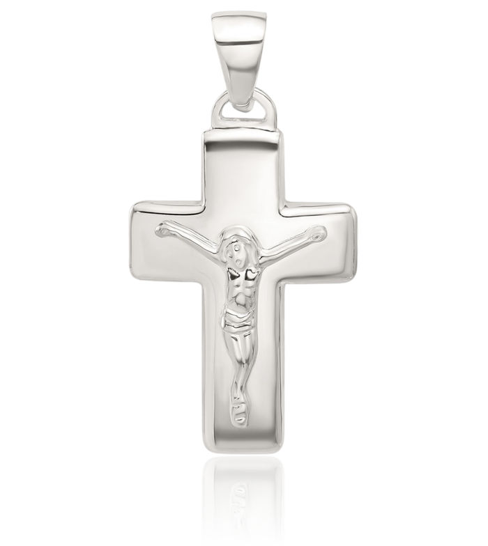 925 Sterling Silver Lord Jesus Christ Crucifix Holy Cross Necklace Religious Chain Pendant Charm