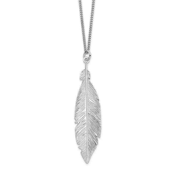 925 Sterling Silver Leaf Necklace Chain