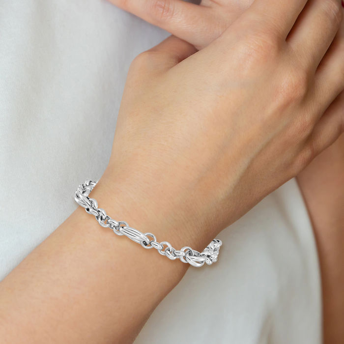 925 Sterling Silver Link Chain Bracelet