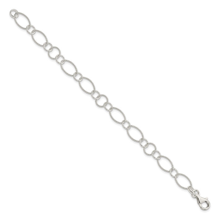 925 Sterling Silver Link Chain Bracelet