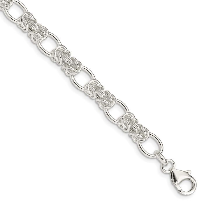 925 Sterling Silver Link Chain Bracelet