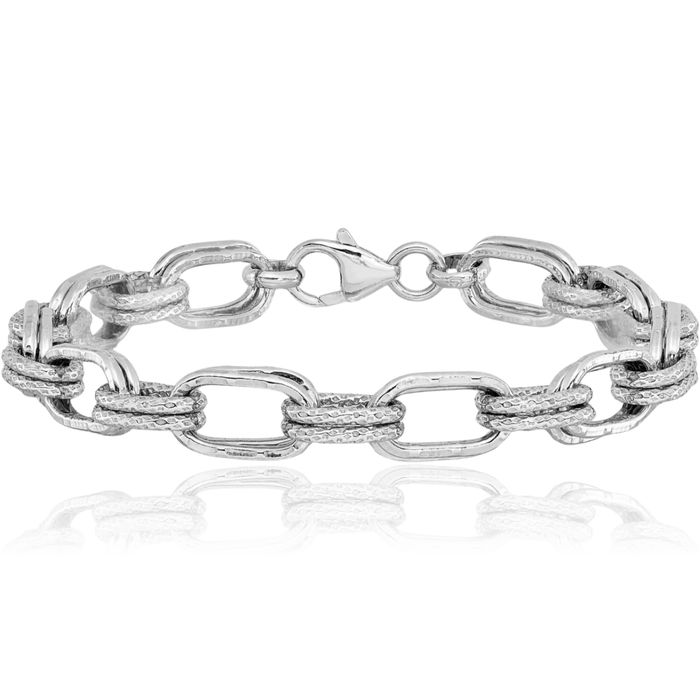 925 Sterling Silver Link Chain Bracelet