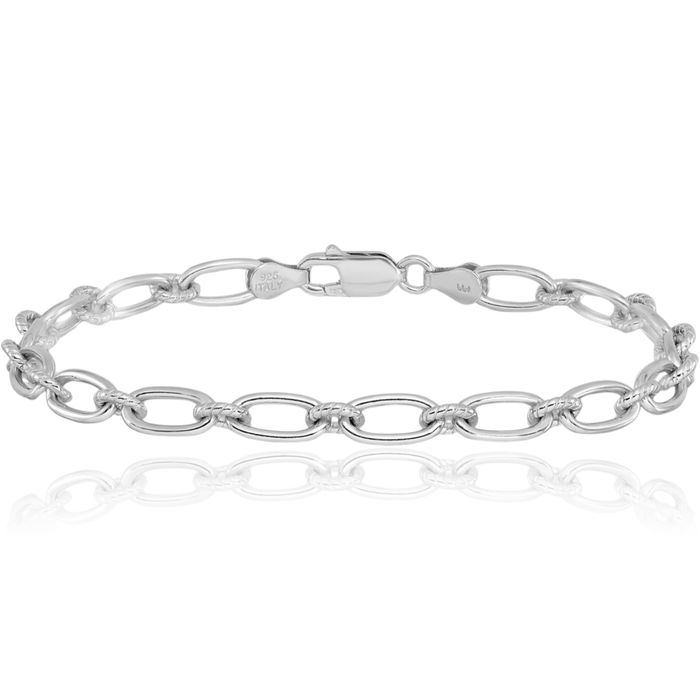 925 Sterling Silver Link Chain Bracelet