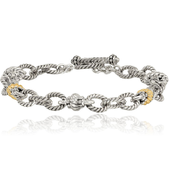 925 Sterling Silver Vintage Link Chain Bracelet