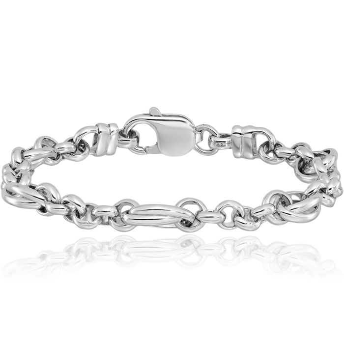 925 Sterling Silver Link Chain Bracelet