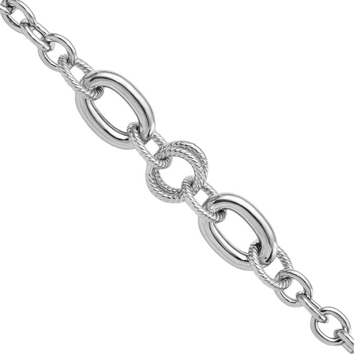 925 Sterling Silver Link Chain Bracelet