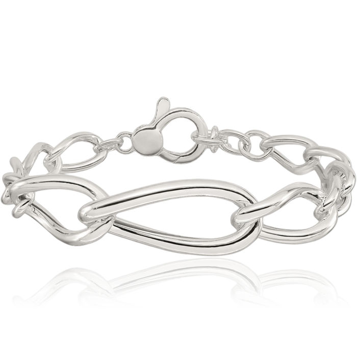 925 Sterling Silver Link Chain Bracelet