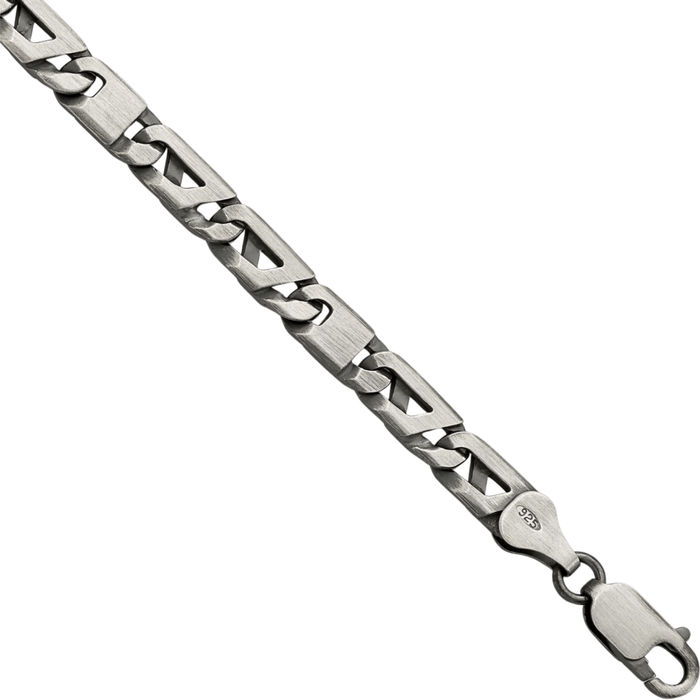 925 Sterling Silver Vintage Link Chain Bracelet