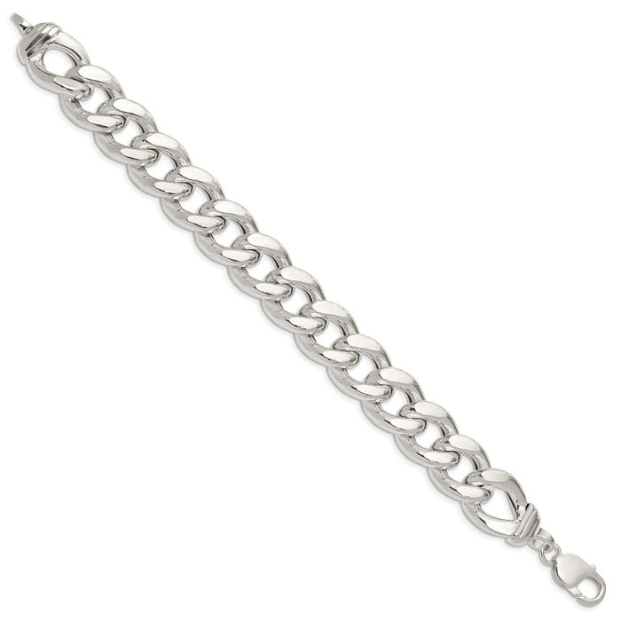 925 Sterling Silver Curb Link Chain Bracelet