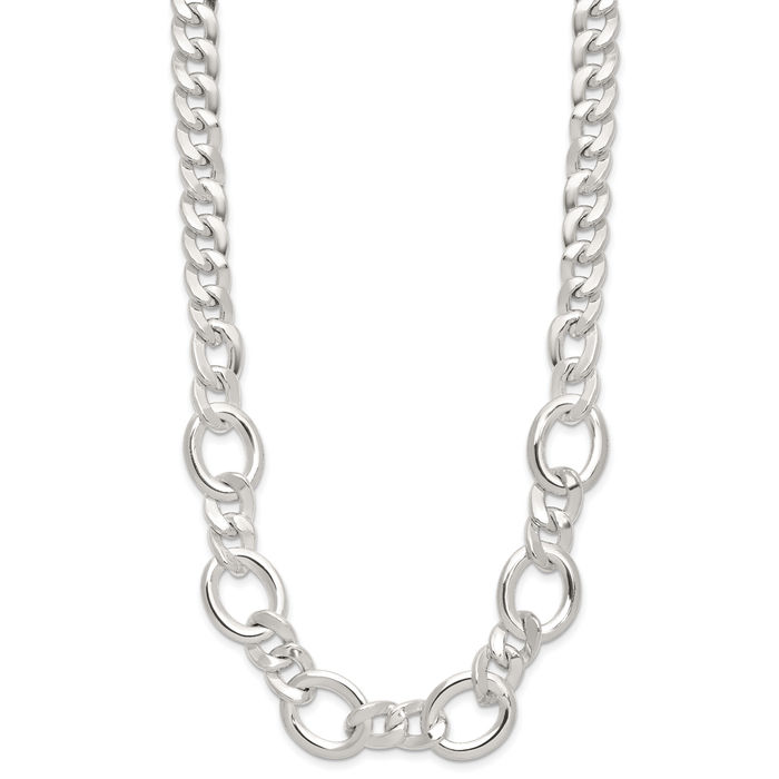 925 Sterling Silver Link Chain Necklace