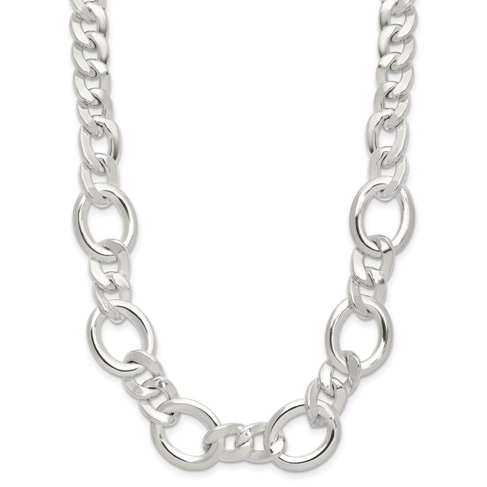 925 Sterling Silver Link Chain Necklace