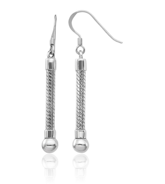 925 Sterling Silver Long Drop Dangle Earrings