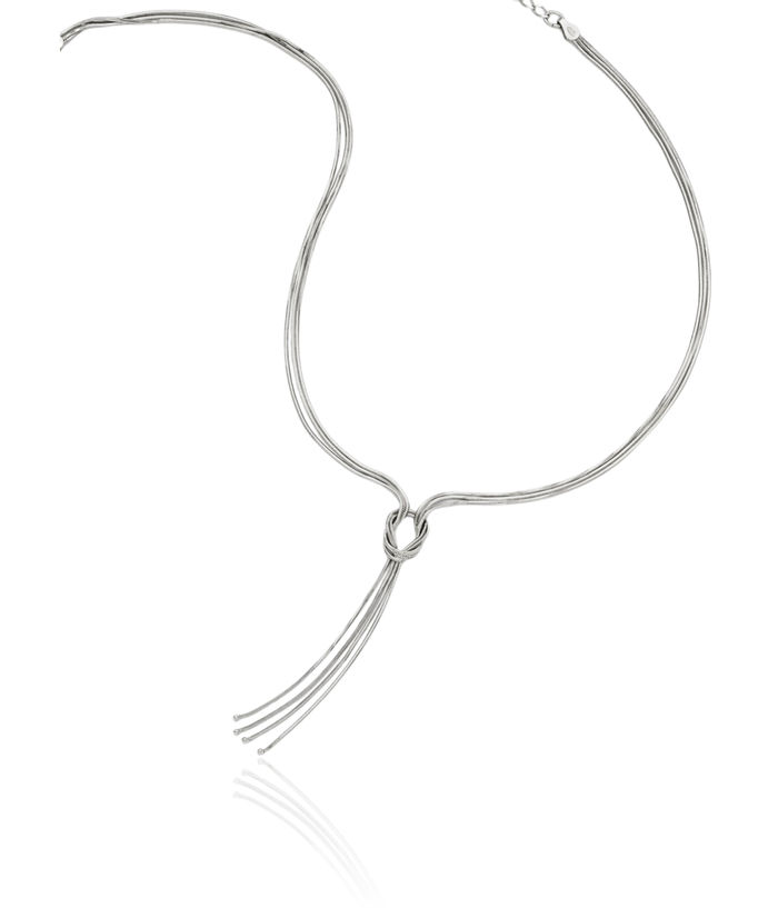 925 Sterling Silver Love Knot Necklace Chain