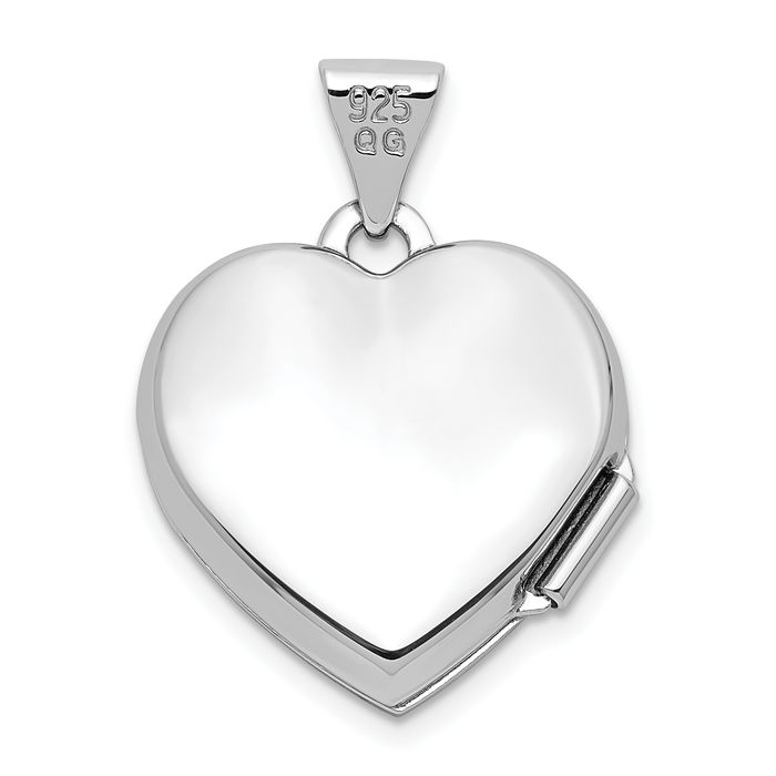 925 Sterling Silver Love of My Life Heart Personalized Photo Locket Necklace Picture Pendant Charm